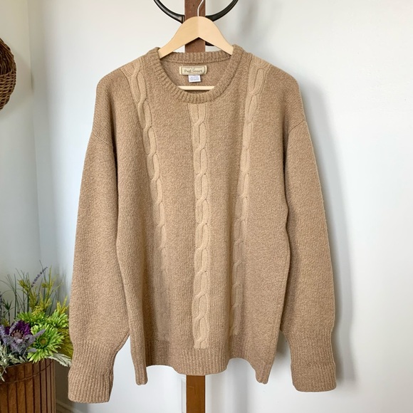 Paul Stuart Luxury Camel Hair Knit Sweater